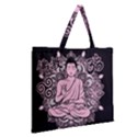 Ornate Buddha Zipper Large Tote Bag View2