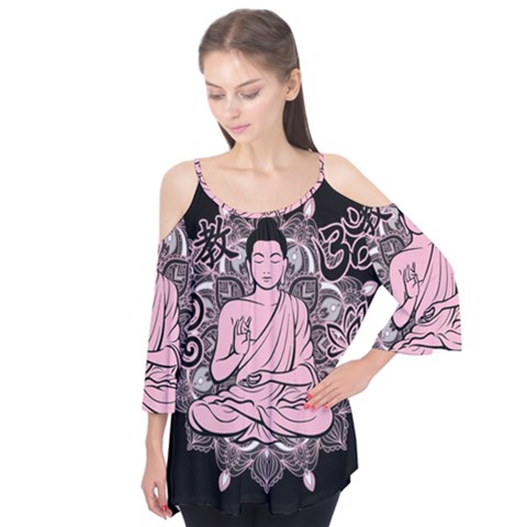 Ornate Buddha Flutter Tees by Valentinaart