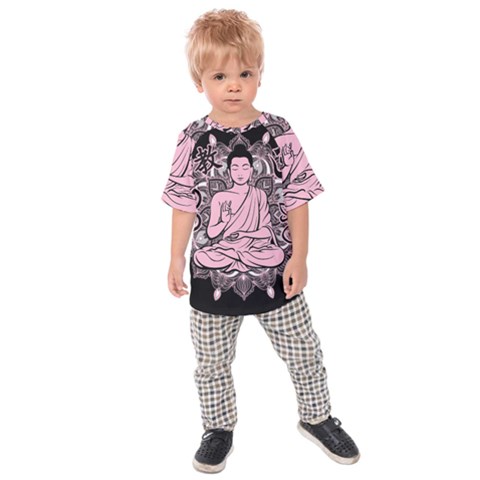 Ornate Buddha Kids Raglan Tee by Valentinaart