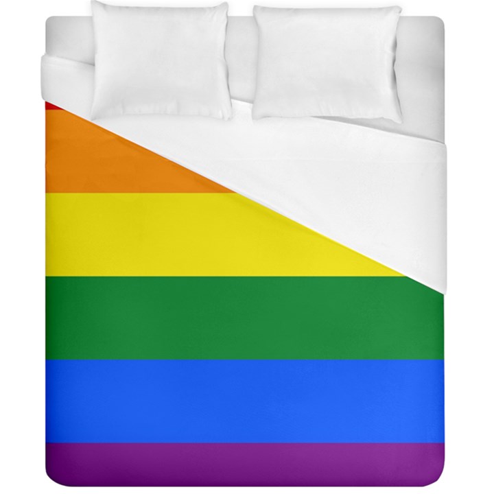 Pride rainbow flag Duvet Cover (California King Size)