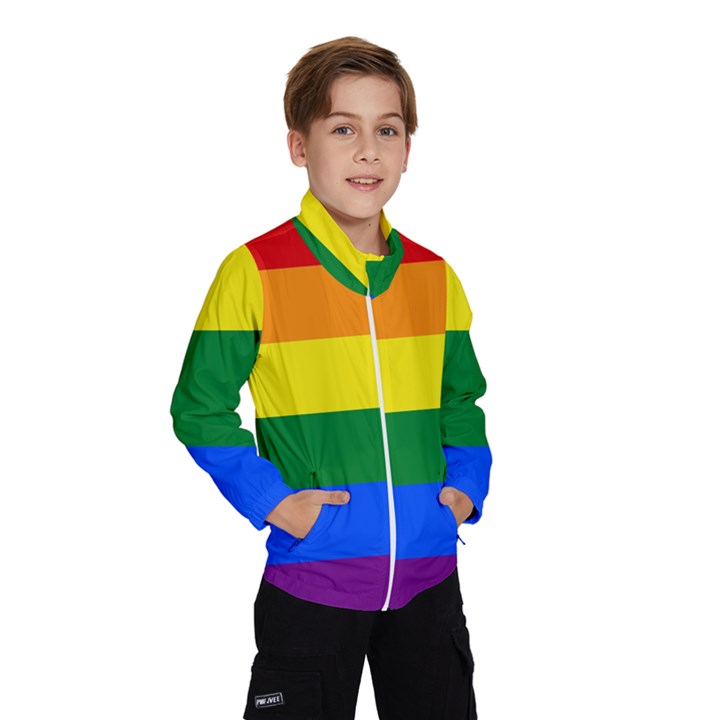 Pride rainbow flag Wind Breaker (Kids)