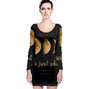 Moon phases  Long Sleeve Bodycon Dress View1