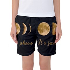 Moon Phases  Women s Basketball Shorts by Valentinaart
