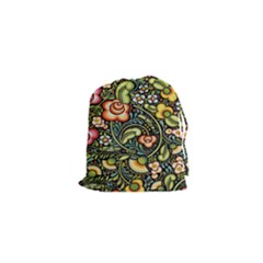 Bohemia Floral Pattern Drawstring Pouches (xs)  by BangZart