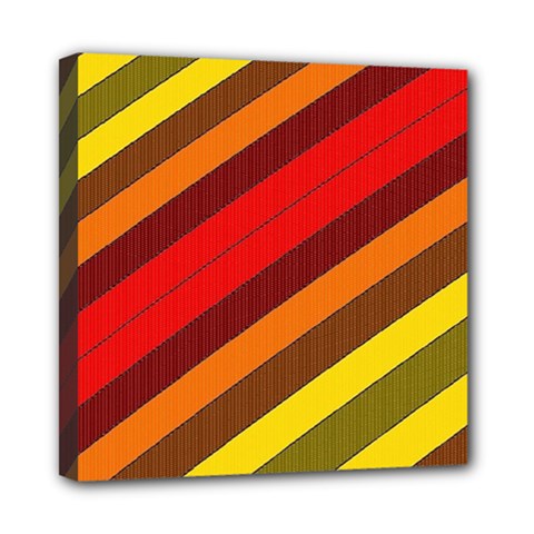 Abstract Bright Stripes Mini Canvas 8  X 8  by BangZart