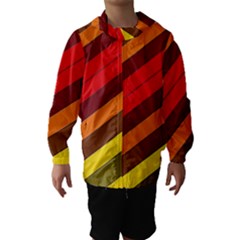 Abstract Bright Stripes Hooded Wind Breaker (kids)