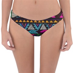 Cute Hipster Elephant Backgrounds Reversible Hipster Bikini Bottoms