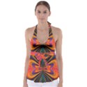 Casanova Abstract Art Colors Cool Druffix Flower Freaky Trippy Babydoll Tankini Top View1