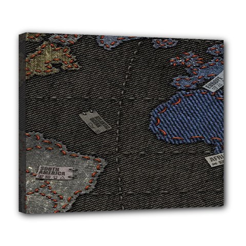 World Map Deluxe Canvas 24  X 20   by BangZart