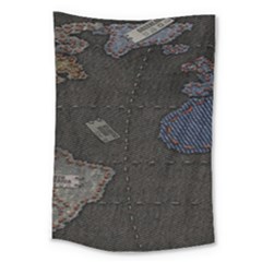 World Map Large Tapestry