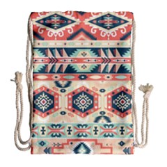 Aztec Pattern Copy Drawstring Bag (large) by BangZart