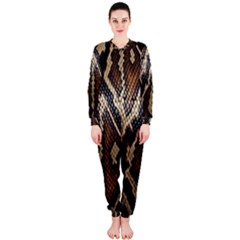 Snake Skin O Lay Onepiece Jumpsuit (ladies)  by BangZart