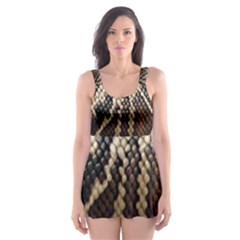 Snake Skin O Lay Skater Dress Swimsuit