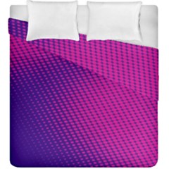 Purple Pink Dots Duvet Cover Double Side (king Size) by BangZart