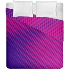 Purple Pink Dots Duvet Cover Double Side (california King Size)