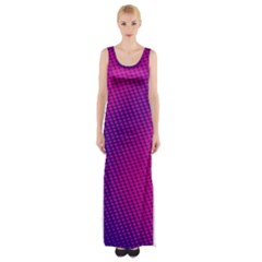 Purple Pink Dots Maxi Thigh Split Dress by BangZart