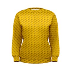 Yellow Dots Pattern Women s Sweatshirt