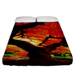 Maple Tree Nice Fitted Sheet (california King Size) by BangZart