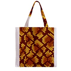 Snake Skin Pattern Vector Zipper Grocery Tote Bag