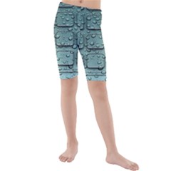 Water Drop Kids  Mid Length Swim Shorts