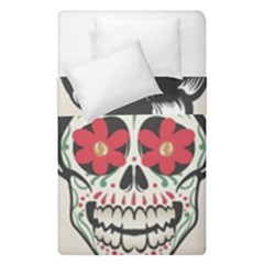 Man Sugar Skull Duvet Cover Double Side (single Size) by LimeGreenFlamingo