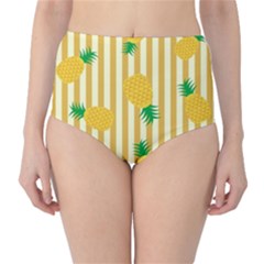 Pineapple High-waist Bikini Bottoms by LimeGreenFlamingo