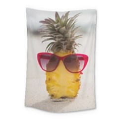 Pineapple With Sunglasses Small Tapestry by LimeGreenFlamingo