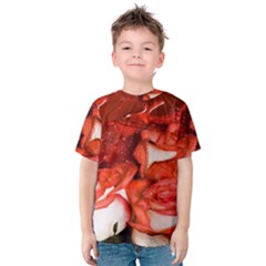 Nice Rose With Water Kids  Cotton Tee