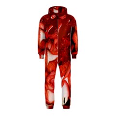 Nice Rose With Water Hooded Jumpsuit (kids)