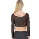 Volcanic Textures Long Sleeve Crop Top View2