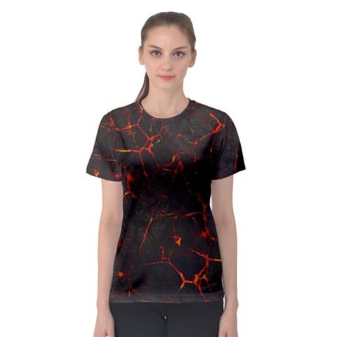 Volcanic Textures Women s Sport Mesh Tee by BangZart