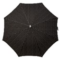 Dark Black Mesh Patterns Straight Umbrellas View1