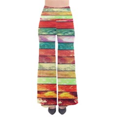 Stripes Color Oil Pants