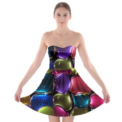 Stained Glass Strapless Bra Top Dress