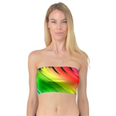 Colorful Vertical Lines Bandeau Top