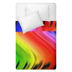 Colorful Vertical Lines Duvet Cover Double Side (single Size) by BangZart