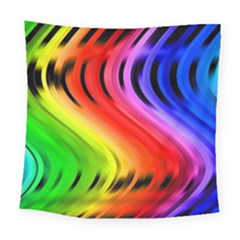 Colorful Vertical Lines Square Tapestry (large) by BangZart