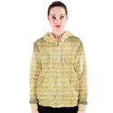 Spring Yellow Gingham Women s Zipper Hoodie View1