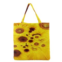 Beautiful Sunflowers Grocery Tote Bag by BangZart