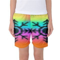 Vector Snowflake Women s Basketball Shorts by BangZart