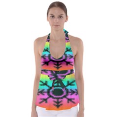 Vector Snowflake Babydoll Tankini Top