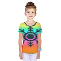 Vector Snowflake Kids  One Piece Tee