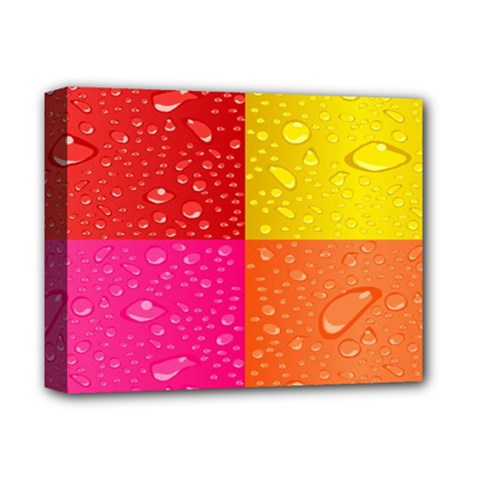 Color Abstract Drops Deluxe Canvas 14  X 11  by BangZart