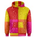 Color Abstract Drops Men s Zipper Hoodie View1