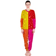 Color Abstract Drops Onepiece Jumpsuit (ladies) 