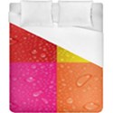 Color Abstract Drops Duvet Cover (California King Size) View1