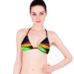 Abstract Flower Bikini Top