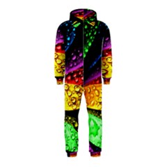 Abstract Flower Hooded Jumpsuit (kids) by BangZart