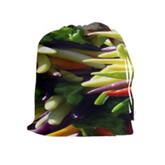 Bright Peppers Drawstring Pouches (extra Large)