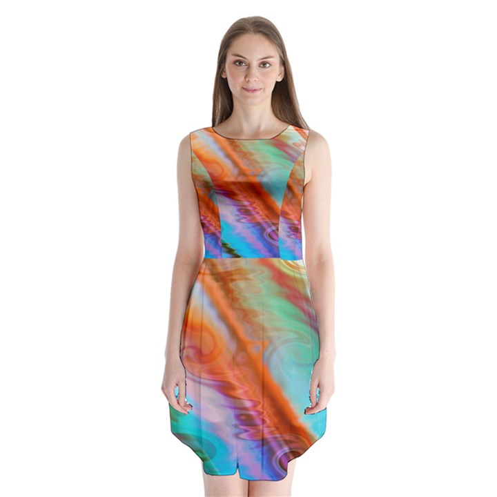 Cool Design Sleeveless Chiffon Dress  